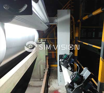 帶鋼表面瑕疵檢測現場